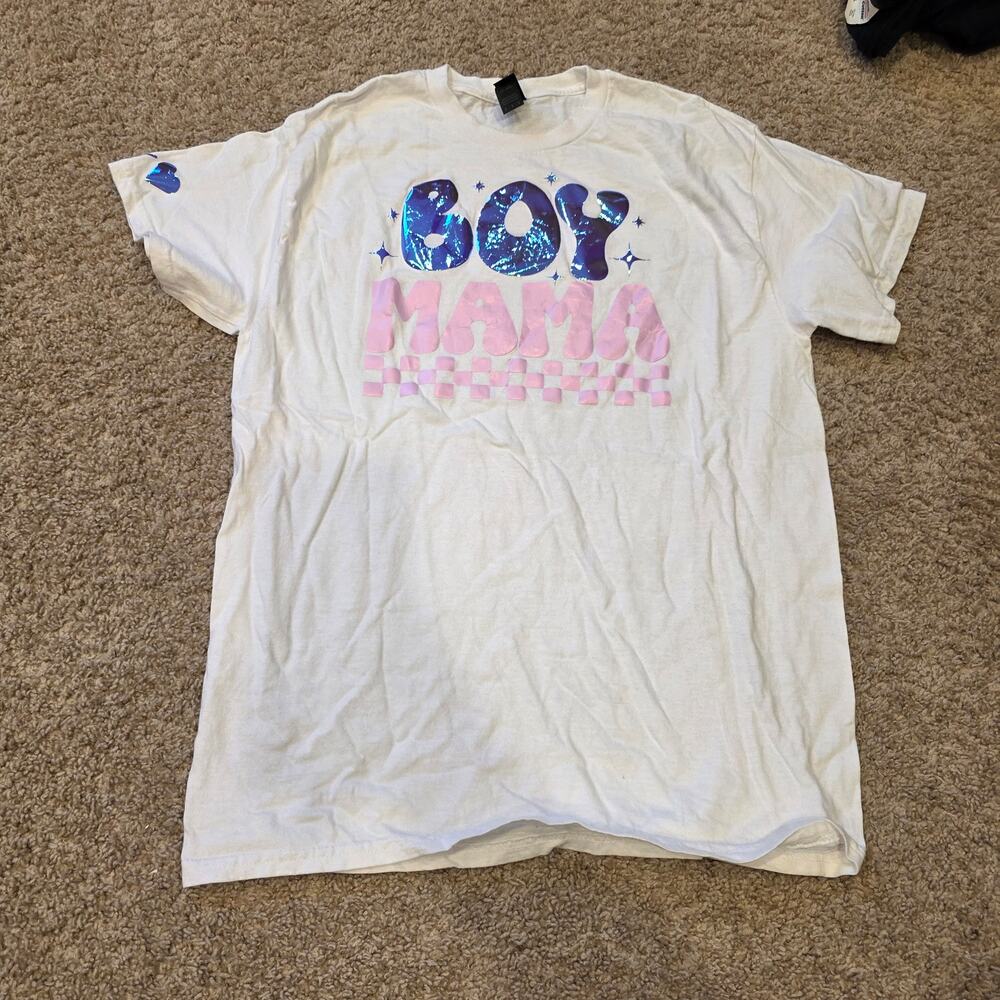 Boy Mama, with Jaxon on the sleeve  sz M